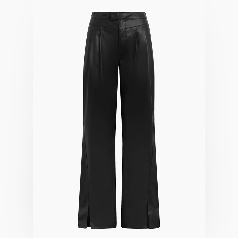 Women’s Hudson Rosie High Rise Wide Leg Faux Leather Black pants. Size 31. NWT.